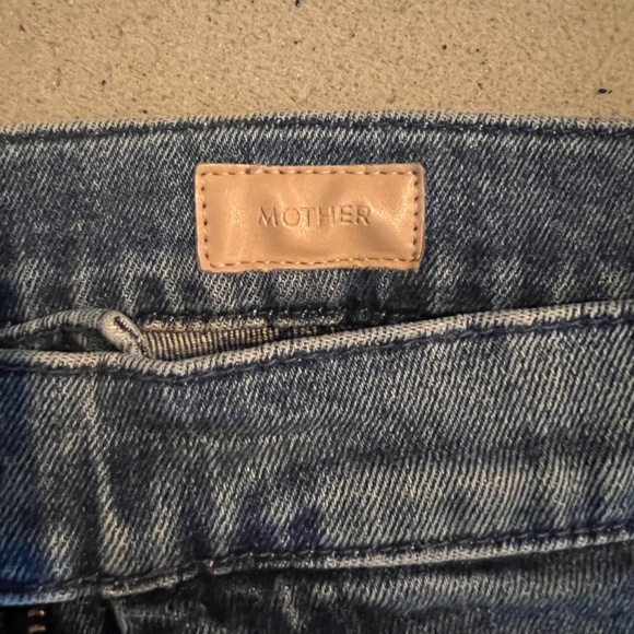 MOTHER denim 29 wide leg button front - Picture 3 of 5